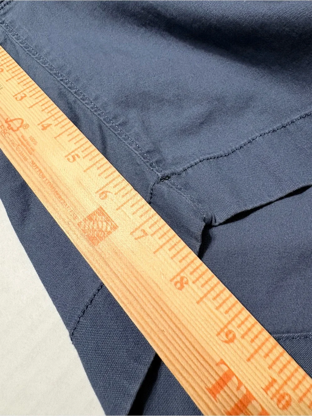 Men's Faherty Blue Organic Cotton Tencel Blend 8” Casual Shorts 36